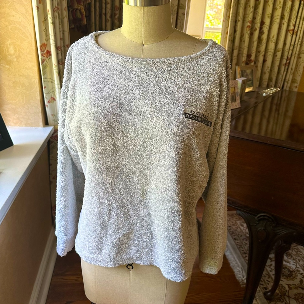 Doral Resort & Spa terry top, cover-up. S/M. 100% Cotton.